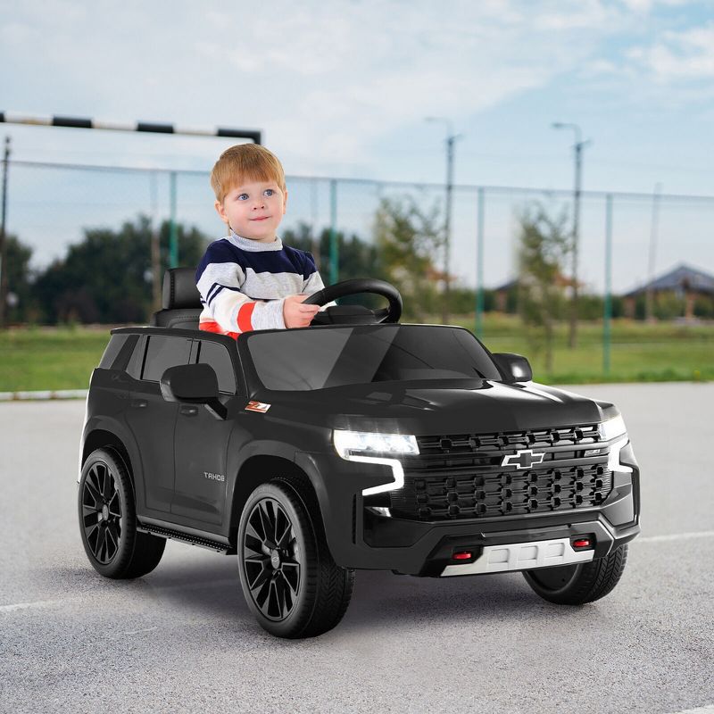 Costway 12V Kids Ride On Car Chevrolet Tahoe Electric Truck SUV Remote w/ Light & Music, 2 of 10