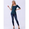 INSPIRE CHIC Women's Half Sleeves Scoop Neck Fitted Layering Soft T-Shirt - 3 of 4