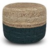 Maron Contemporary Round Pouf Pink/Natural - WyndenHall - 2 of 4
