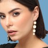 SOHI Women's Ivory White Party Stone Drop Earring - 3 of 4