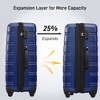 Kumasinova 3Pcs Hardshell Spinner Luggage,ABS Checked Suitcase with TSA Lock,Airline-Approved,Lightweight Expandable Suitcase,20"24"28" - 3 of 4