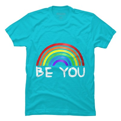 Adult Design By Humans Be You Rainbow Pride By Chos T-Shirt