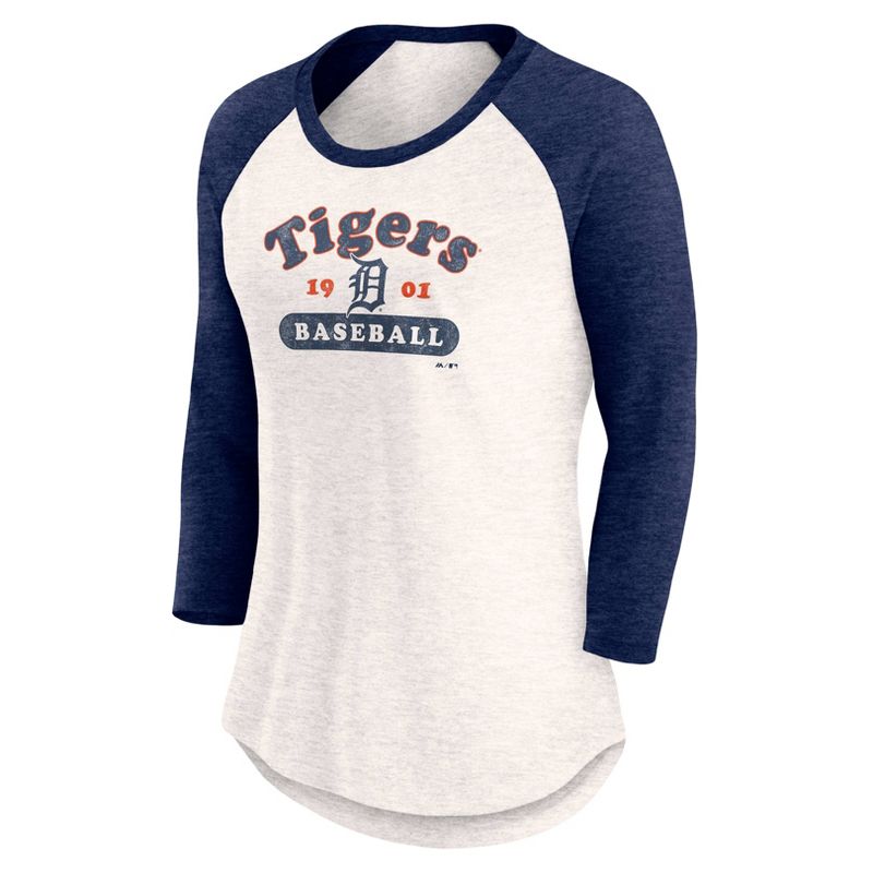 MLB Detroit Tigers Women&#39;s 3 Qtr Fashion T-Shirt, 2 of 4