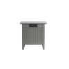 Atlantic Furniture Nantucket Chair Side Table with Charger Grey - image 3 of 4