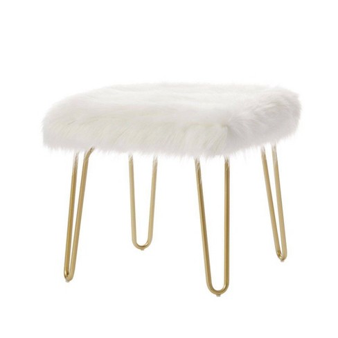 Faux fur stool online target