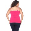 Women's Plus Size Lace Trim Tank Top - One Size Fits Most Plus - White Mark - 3 of 3