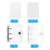 Unique Bargains PVC Transparent Durable Minimalist Binder - 3 of 4