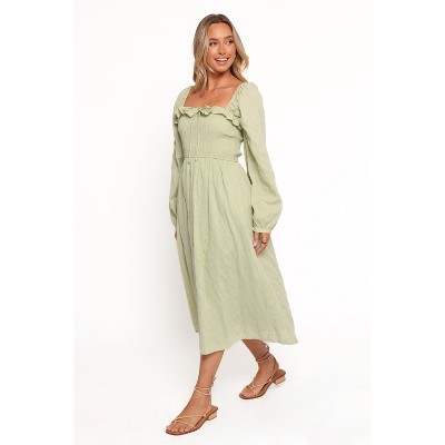Petal and Pup Ophelia Midi Dress - Olive M