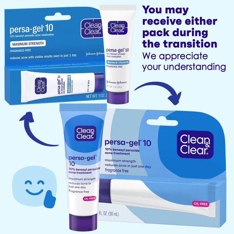Clean &#38; Clear Persa-Gel 10 Oil-Free Acne Spot Treatment - Fragrance Free - 1 fl oz, 2 of 11