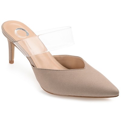 Journee Collection Womens Ollie Mules Low Stiletto Pointed Toe Pumps