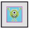DIAMOND DOTZ, Disney Pixar Monsters, Inc. Mike Wazowski Diamond Art Painting Kit 4" X 4" - 3 of 4