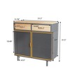 31.5'' Wide Buffet Cabinet Sideboard Cabinet With 2 Doors & 2 Drawers, Easy Assembly Accent Cabinet - 4 of 4