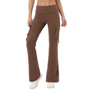 Clearlove Women's Stretchy Wide Leg High Waist Bell Bottom Pants - 1 of 4
