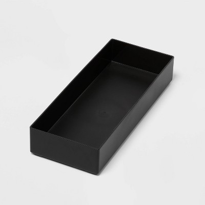6"x15" Drawer Flatware Organizer Black - Brightroom™: In-Drawer Silverware Caddy, Dishwasher-Safe, Contemporary Style