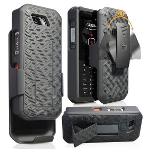 Nakedcellphone Combo for Sonim XP5s (XP5800) - Case with Stand and Belt Clip Holster - 1 of 4