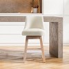 WestinTrends 26" Upholstered Swivel Counter Height Bar Stool - 2 of 4