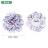Unique Bargains Alloy Satin Fabric Big Rose Flower Dainty Brooches & Pins 1 Pc - 3 of 4