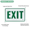 Unique Bargains Aluminum Reflective Rust Free Waterproof Exit Sign 1 Pc - 2 of 4