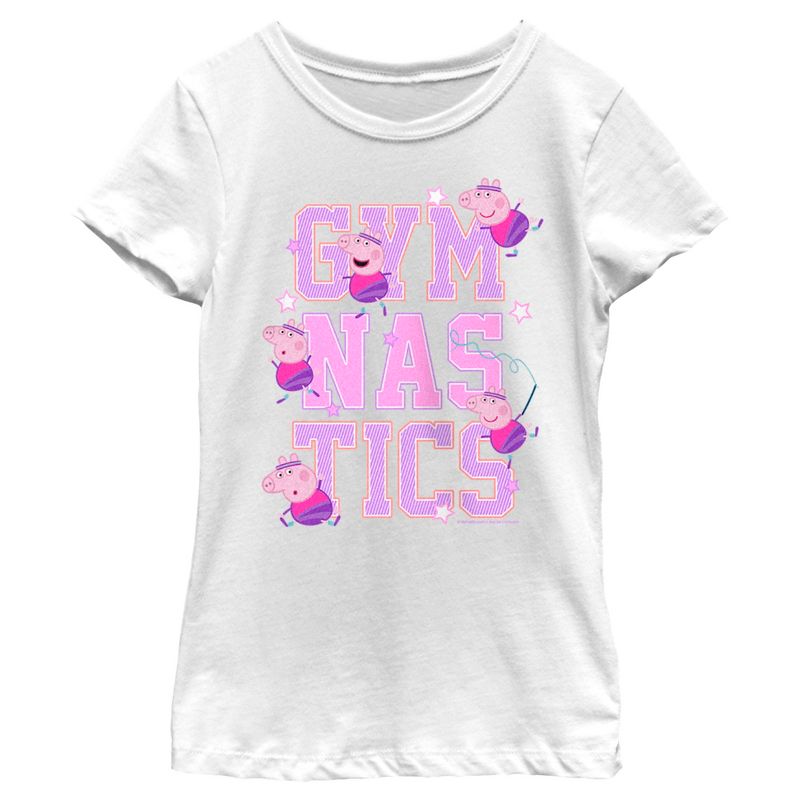 Girl's Peppa Pig Gymnastics T-Shirt, 1 of 5