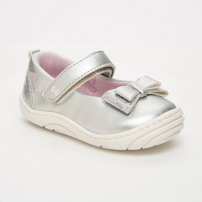 stride rite silver mary janes