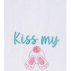C&F Home "Kiss My Cotton Tail" Easter Bunny Rabbits Embroidered Cotton Flour Sack Kitchen Dishtowel - 2 of 4