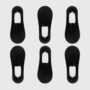 Alilang Women's Invisible Non - Slip No - Show Socks 6pk - 1 of 4