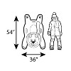 Polar Bear Winter Snow Tube by CocoNut Outdoor, 54" Jumbo Inflatable Sled - 3 of 4