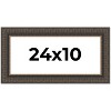PosterPalooza | Panoramic Museum Brown Picture Frame - UV Acrylic, Foam Board Backing, Hanging Hardware - 2 of 4