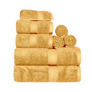 Luxury Cotton Heavyweight Ultra-Plush 8 Piece Towel Set by Blue Nile Mills - 1 of 4