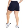 MISSKY Women Plus Size Shorts Elastic High Waist Sports Shorts Drawstring Sweat Shorts Casual Summer Yoga Shorts - image 4 of 4