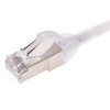 Monoprice Cat6A Ethernet Patch Cable - 3 Feet - White | Snagless, Double Shielded, Component Level, CM, 30AWG, Networking Cable LAN Modem Router - 3 of 4