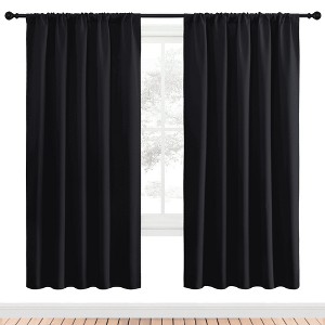 NICETOWN Blackout Curtains Rod Pocket Thermal Insulated Privacy Drapes (2 Panels) - 1 of 4