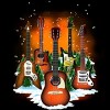 Men's Design By Humans Christmas Guitars By cashfish Tank Top - 2 of 4