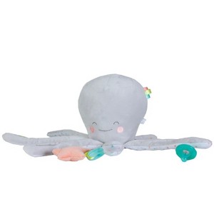 SARO XL Gray Octopus Interactive Plush for Babies: Sensory Tags, Crinkle Toy, Fine Motor Skills Activity - 1 of 1