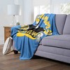 Cartoon Network Johnny Bravo Varsity Johnny Silk Touch Throw Blanket 50x60 Inches - 2 of 4