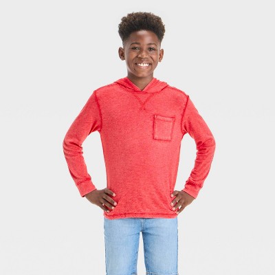 Boys' Long Sleeve Pull-Over Hooded T-Shirt - Cat & Jack™