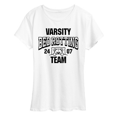 Women's - Instant Message - Varsity Bed Rotting Team Short Sleeve Graphic T-Shirt