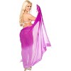 LA LEELA Summer Sarong Swimsuit Coverup for Women Chiffon Long Bathing Suit Wrap Sheer Bathing Suit Bottom One Size Purple, Solid - 3 of 4