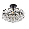 Elegant Lighting Savannah 14 inch flush mount in black - 3 of 4