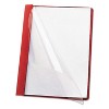 Smead Poly Report Cover Tang Clip Letter 1/2" Capacity Clear/Red 25/Box 87461 - 2 of 4