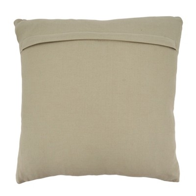 Natural Cotton Net Design Throw Pillow Cover