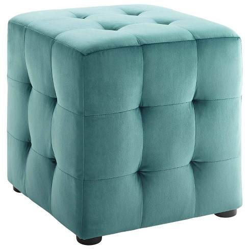 Teal store ottoman target