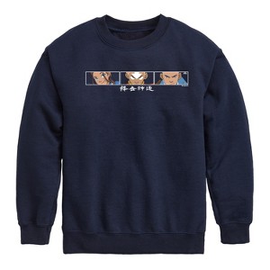 Boys' - Avatar: The Last Airbender - Battle Face Graphic Long Sleeve Fleece Sweatshirt - 1 of 4