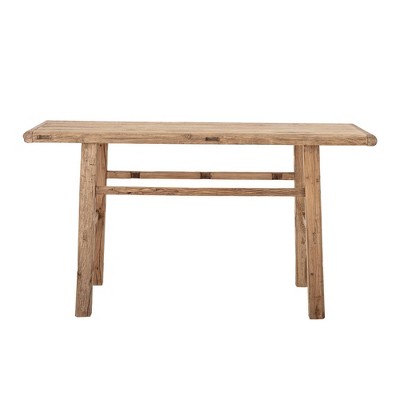 Reclaimed Elm Wood Console Table with Natural Finish