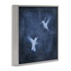 Stupell Industries Abstract Blue Hummingbirds Silhouettes Black Framed Giclee Art - 3 of 4