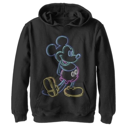 Mickey mouse hoodie black sale