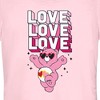 Juniors Womens Care Bears Valentine's Day Love-a-lot Bear Love Sunglasses T-Shirt - 2 of 4
