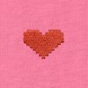 Dalix Pixel Heart Embroidered Lightweight Relaxed Jersey Tee Summer Cute Love Womens - 2 of 4