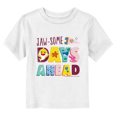 Toddler's Baby Shark Jaw-some Days Ahead T-shirt - White - 5t : Target