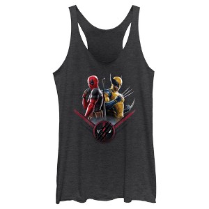 Women's Marvel: Deadpool & Wolverine Team Pose Racerback Tank Top - 1 of 4